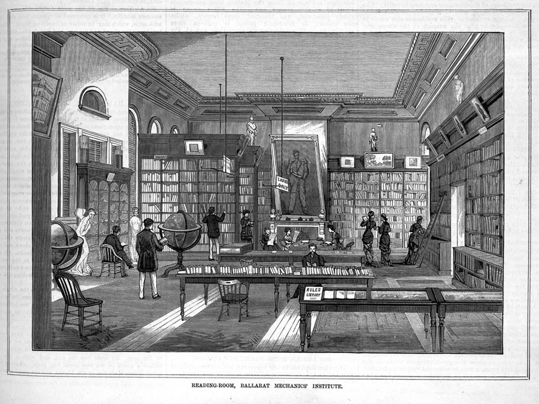 Печать библиотеки музеи 19 века. William Shire, Taylor institution Library.